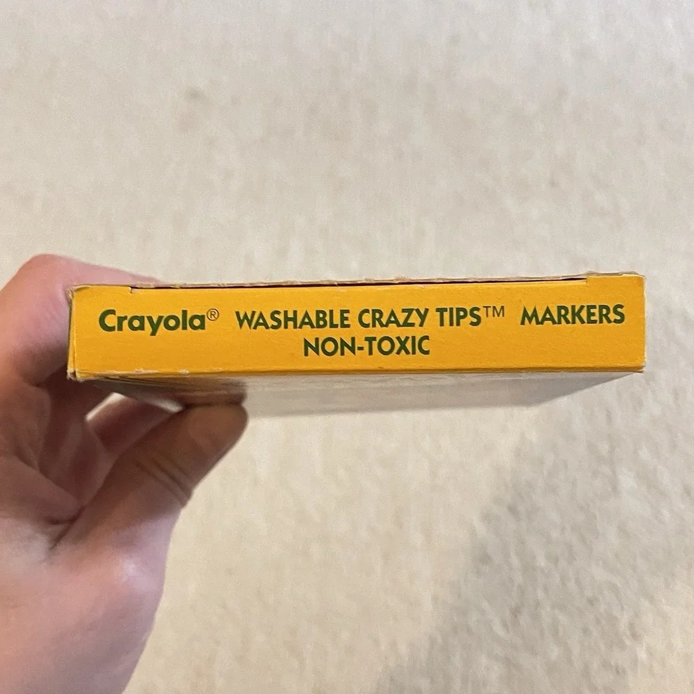 Vintage Crayola Washable‎ Crazy Tips Markers 6-Pack 1991